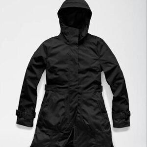 Black City Breeze Rain Trench Coat
